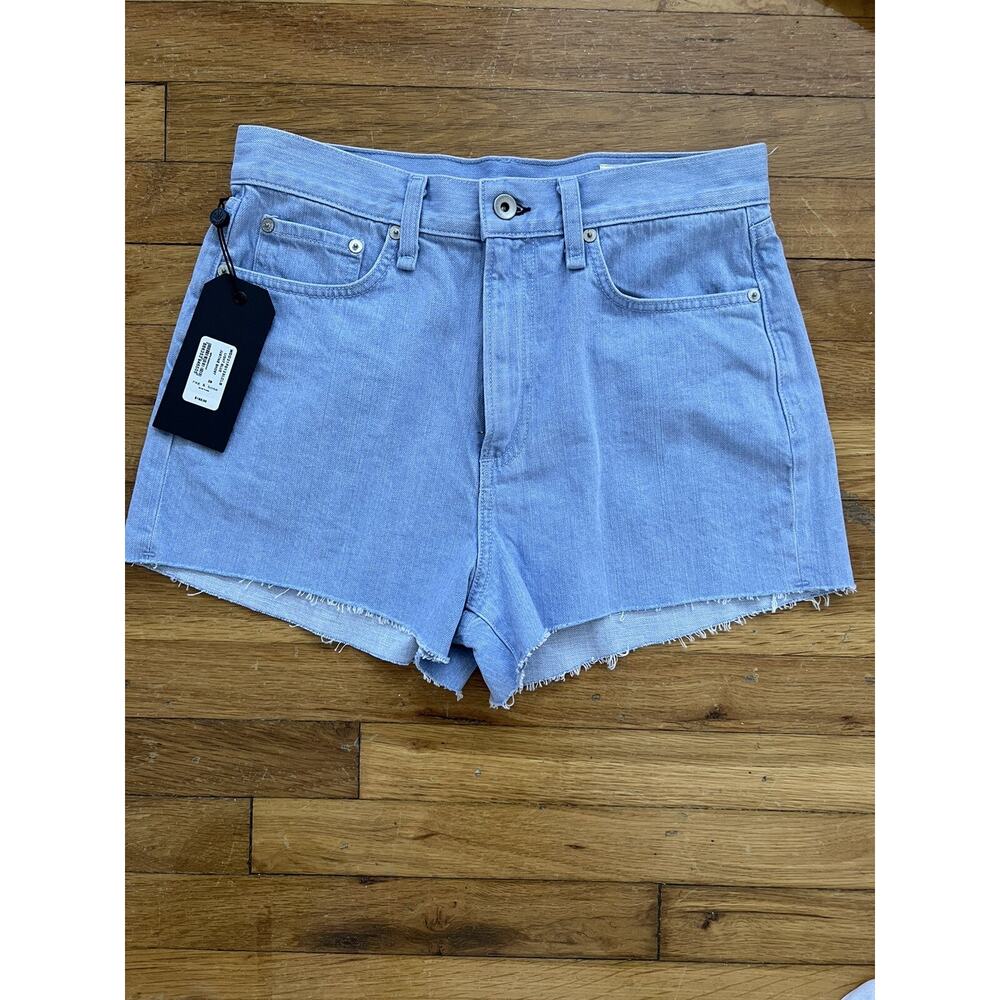 Rag & Bone light blue justine short women size 28 high rise Shorts A003007 - Picture 9 of 9